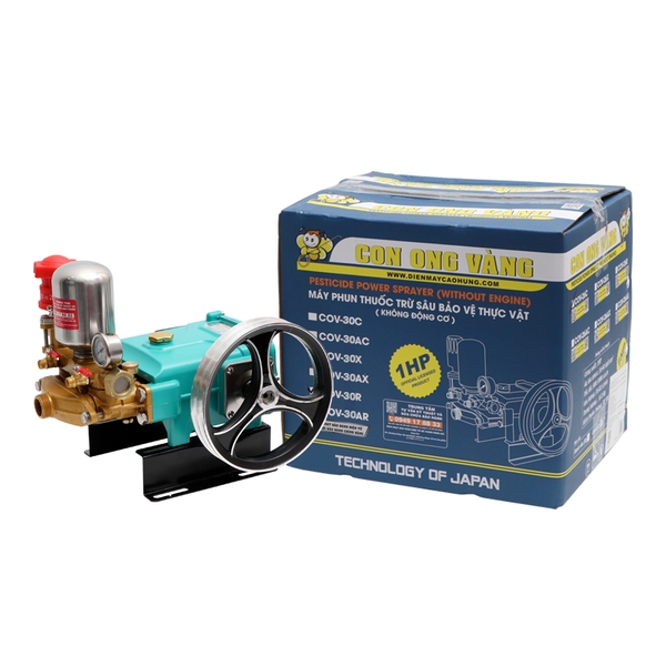 h003-0207-1727948346920 Đầu phun áp lực chất lỏng Con Ong Vàng COV30X 2.0HP Xanh mờ