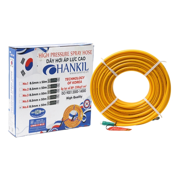 h064-0115-1726572094268 Ống nhựa PVC Hankil No.6 8.5mm x 50m Vàng