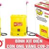 Máy phun thuốc trừ sâu, côn trùng điện Con Ong Vàng COV-20-ắc quy 12V8Ah