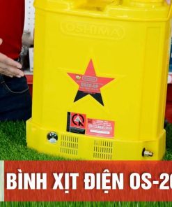 Máy phun thuốc trừ sâu, côn trùng điện Oshima OS20-DP Vàng Bình ắc qui 12V12Ah