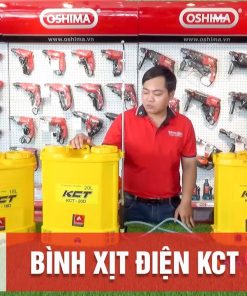 Máy phun thuốc trừ sâu, côn trùng điện KCT 20D Vàng Bình ắc qui 12V8Ah
